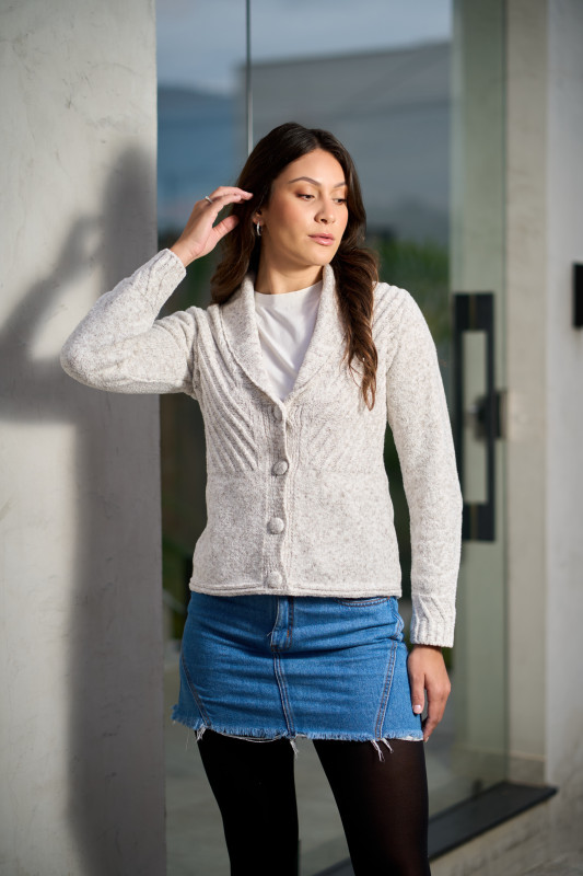 CASAQUINHO MOUSSE BOTÃO FORRADO 2005